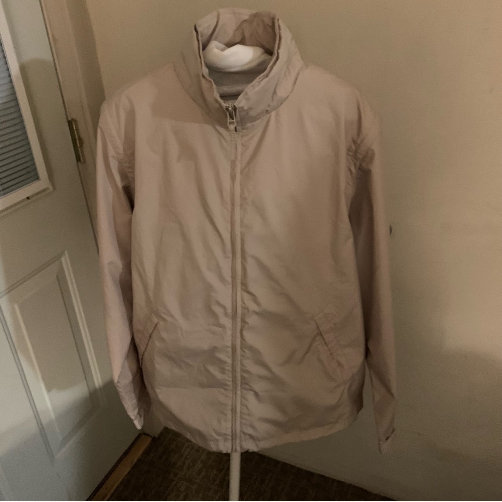 TEIJIN Men’s Shop GINZA  tan packable jacket with stuff bag